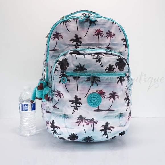 NWT Kipling KI0947 Seoul XL Backpack Laptop Travel Polyester Shadow Palm Multi main image 2